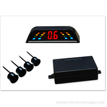 Parking Sensor Parking Radar LED002 with LED Display 4 Sensors with 2.5m Wire White Black Silver Sensor Available